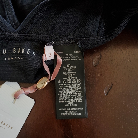 Ted Baker London • Mesh Panel Swimsuit - Picture 6 of 8